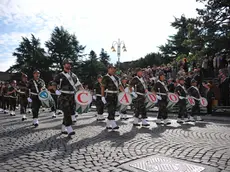 La parata in occasione dell'adunata della brigata cadore a Belluno