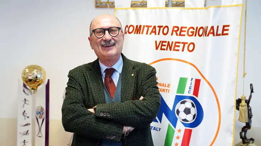 Il presidente della Figc veneta Giuseppe Ruzza