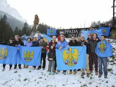 Stefano Da Rin Puppel - Perona - Sappada passa al Friuli - Festeggiamenti al confine tra Veneto e Friuli