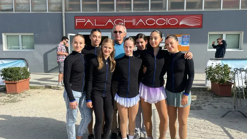 Le atlete delle Ice Angels Feltre