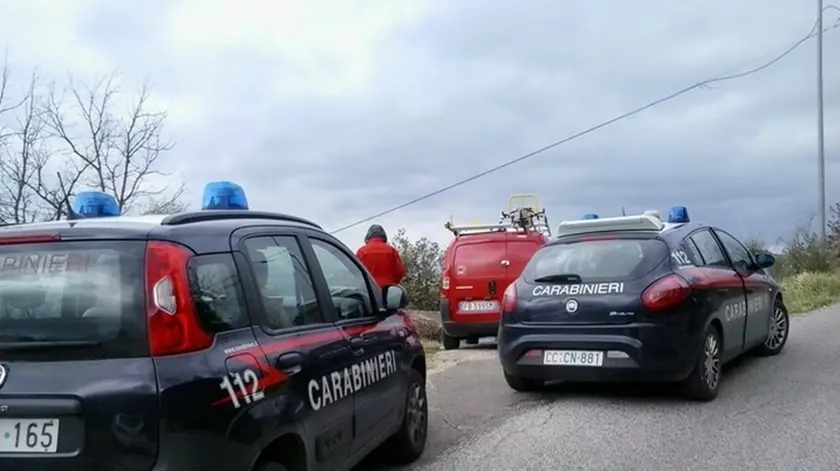 Posto di blocco dei carabinieri