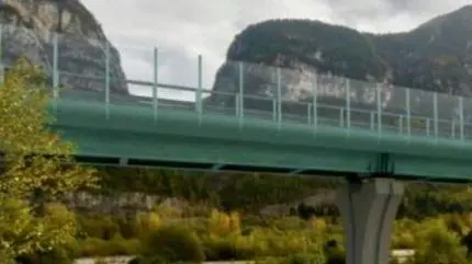 Il rendering del progetto iniziarle del viadotto in zona Fiera per la variante di Longarone
