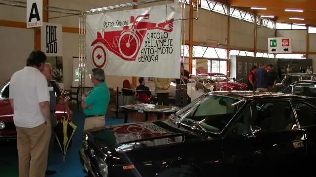Lo stand del circolo Berto Gidoni, uno dei piu' visitati dentro 'Longarone Fiere'