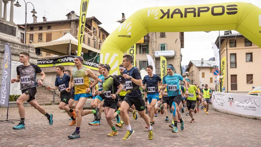 La partenza del Trail de le Longane