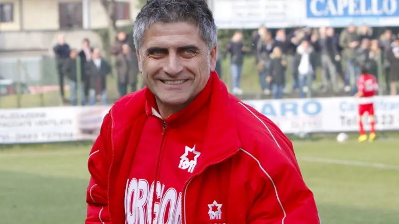 Prandi Castelfranco calcio Giorgione contro Treviso mister Trinca in disaccordo con mister Treviso Prandi Castelfranco calcio Giorgione contro Treviso