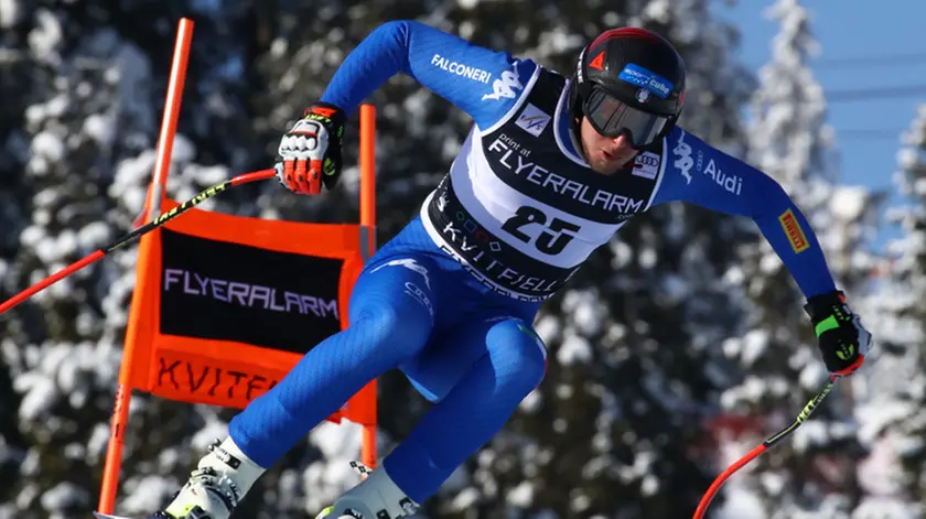 Ski World Cup 2017/2018 Kvitfjell,Norway, 10/03/2018.--Italy's Emanuele Buzzi in men's downhill. photo:Pentaphoto/Alessandro Trovati.