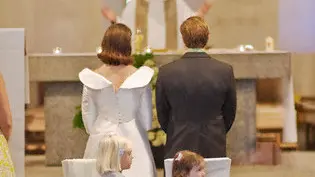Flower girls at wedding ceremony --- Image by © Helen King/Corbis
