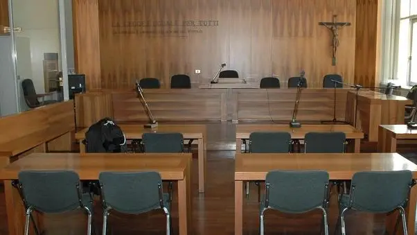 Un'aula del tribunale di Belluno