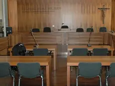 Un'aula del tribunale di Belluno