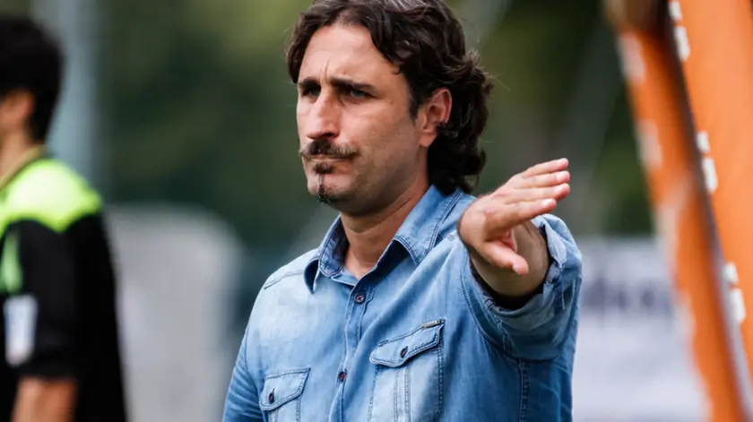 CALCIO CALVI VS BELLUNO, IN FOTO ROBERTO VECCHIATO ALLENATORE BELLUNO-