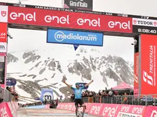 Mattia Bais al traguardo
