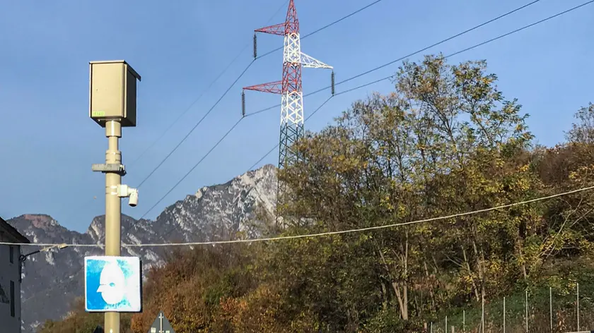 L'autovelox di Levego a Belluno
