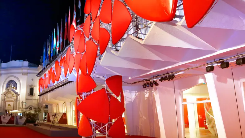 30 Aug 2013, Venice, Italy --- Palazzo Del Cinema during the 'The Canyons' premiere at the 70th Venice International Film Festival. August 30, 2013 --- Image by © Dave Bedrosian/Geisler-Fotopress/dpa/Corbis