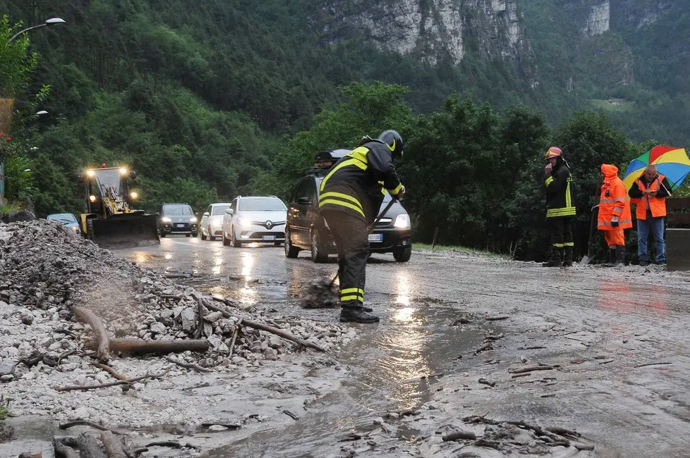 colata di fanfo sull'Agpordina in località La Muda