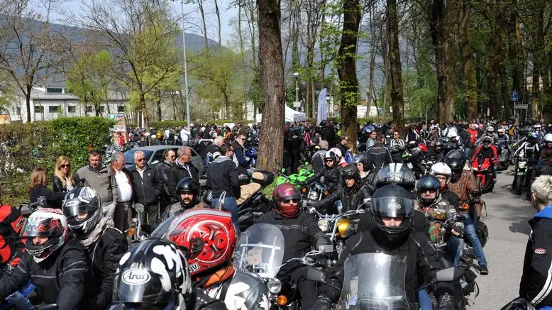 29 Edizione della Benedizione del motocilista a Pra del Moro a Feltre.