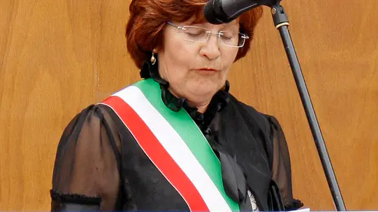 Il Sindaco Maria Antonia Ciotti. Nomina e Benedizione dell'Ospedale del Cadore Giovanni Paolo II con la Statua ad egli dedicata.