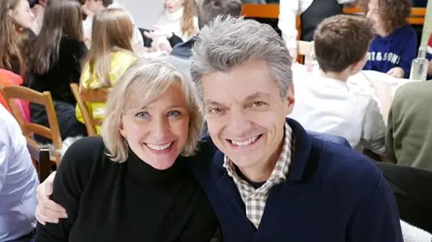 Sabina Quinz con il marito Alvise Bortolini