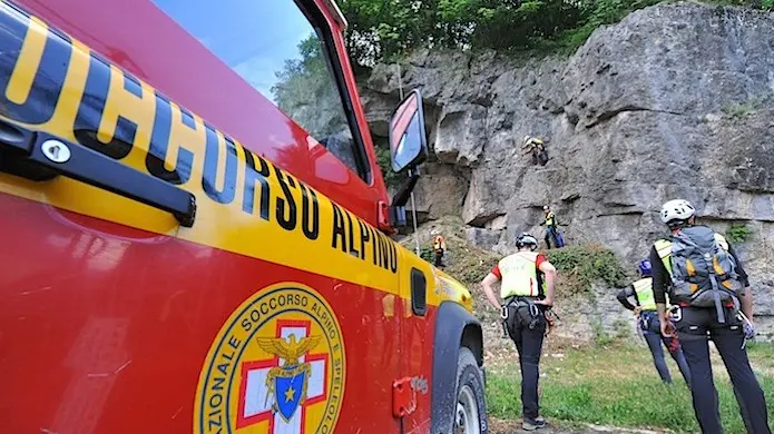 Una squadra del Soccorso alpino