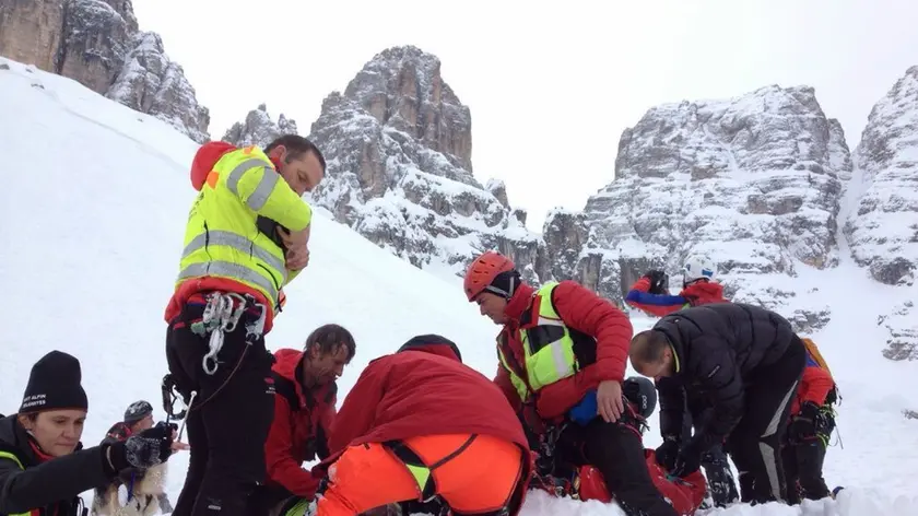 Un soccorso sul Cristallo (foto d'archivio)