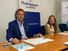 Claudia Scarzanella presidente di Confartigianato Belluno con il direttore Michele Basso