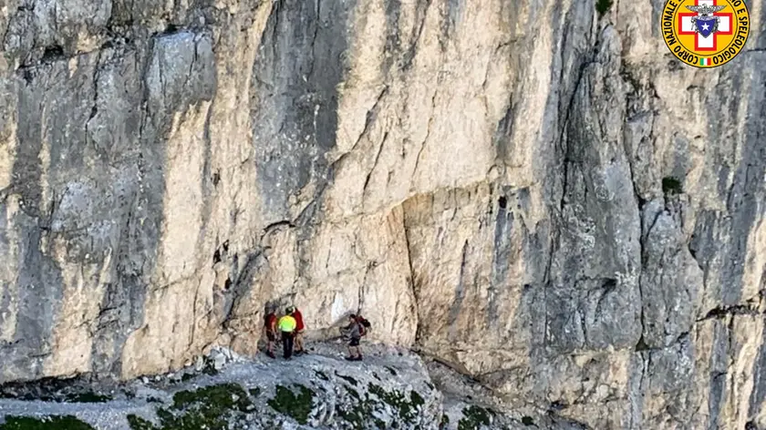 Uno degli interventi di elisoccorso e Soccorso alpino
