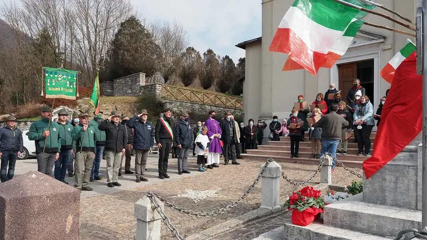 La cerimonia alpina a Facen di Pedavena