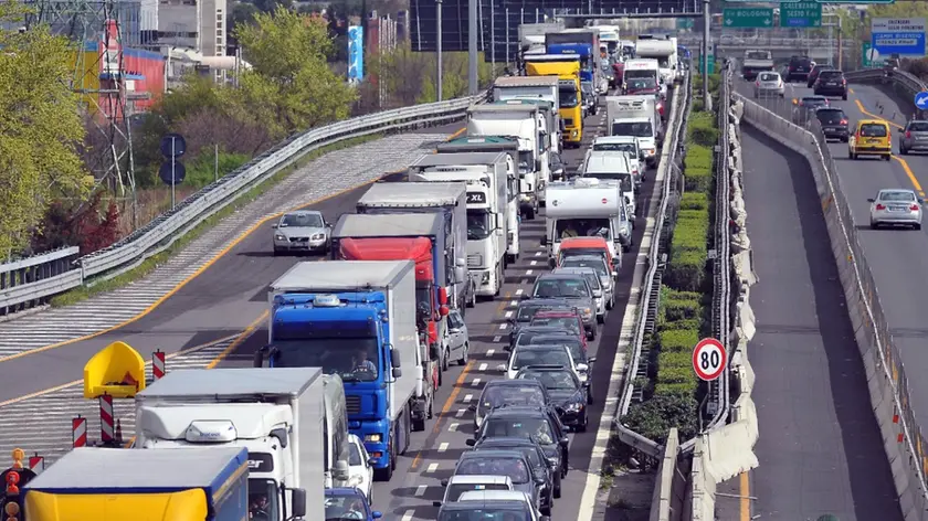 L'autostrada A1 in un'immagine di repertorio