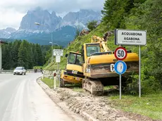 Pulizia nuova frana ad Acquabona di Cortina d'Ampezzo-Da Rin-Perona