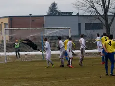 07\01\2018 - Calcio Eccellenza: S.Giorgio Sedico vs Liapiave - Moretti (L), gol 0-1