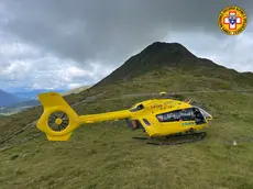 L'elicottero Falco del Soccorso alpino