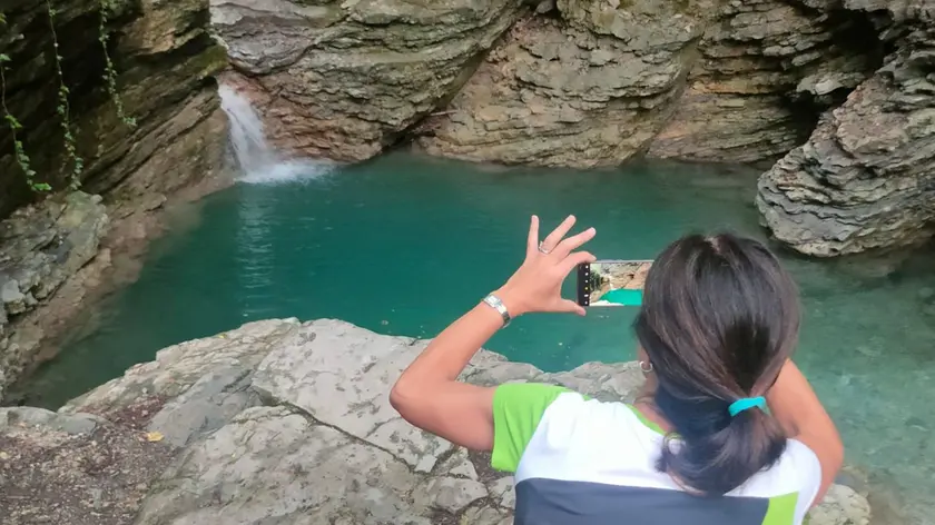 Uno scatto per immortalare la Grotta Azzurra