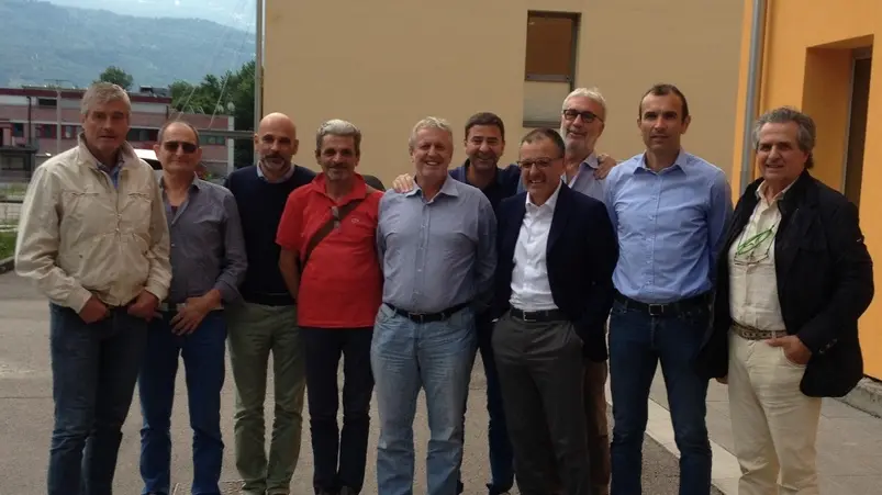 Il consiglio direttivo del Calcio Belluno Ital Lenti