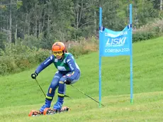 Margherita Mazzoncini in azione nel SuperG di Tambre