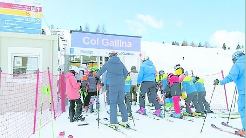 L’impianto di risalita di Col Gallina