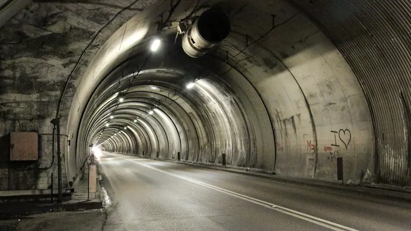 La galleria del Comelico che sarà interessata da lavori di sistemazione