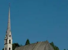 Forno di Zoldo, 14 luglio 2005, Frazione di Pieve di Zoldo chiesa arcipretale di San Floriano - La chiesa di San Floriano