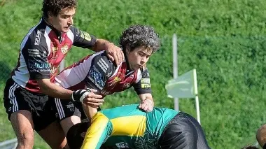 Un’azione del Feltre (qui nel derby)