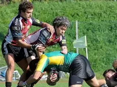 Un’azione del Feltre (qui nel derby)