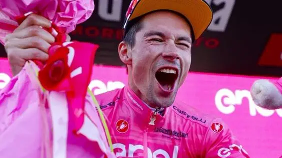 Lo sloveno Primoz Roglic, detentore del Giro d'Italia