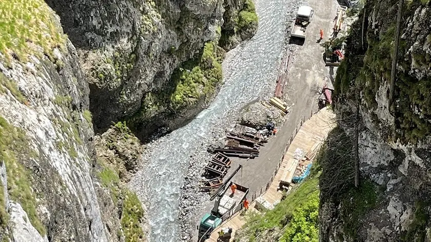 I Serrai di Sottoguda dall'alto (foto Officine Bertazzon)