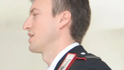 Consegna delle Onorificenze in caserma dei carabinieri. mARESCIALLO GIANLUCA LONGHI