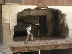 The damages caused by a landslide in the Veneto town of Vito di Cadore, Italy, 5 August 2015. At least three people are dead after heavy rain caused a landslide in the Veneto town of Vito di Cadore, ANSA sources said Wednesday. The victims are a polish tourist whose car was thrown into a river, a young woman whose body was found near the mountainous town's cemetery, and a man who was found by firefighters in the area of the Boite River. ANSA/ MICHELE GALVAN