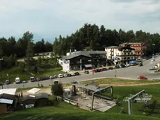 Belluno, 20 agosto 2009. Nevegal, il percorso in salita per la Casera sarÃ terreno di cronometro per il Giro d'italia 2011. Nella foto il piazzale Nevegal.Il piazzale del Nevegal, la tappa del Giro andrebbe da piazza Martiri alla Casera