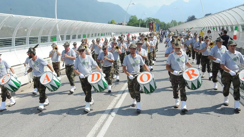 Un precedente raduno degli Alpini a Belluno