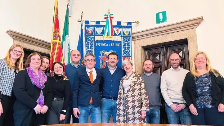 Il nuovo consiglio provinciale riunito a Palazzo Piloni
