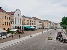 La piazza dei martiri di Belluno