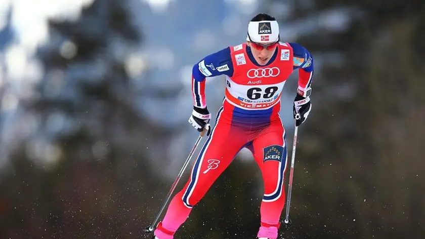 epa04545335 Norwegian cross country skier Marit Bjoergen in action during the prologue for the Tour de ski in Oberstdorf, Germany, 03 January 2015. EPA/KARL-JOSEF HILDENBRAND