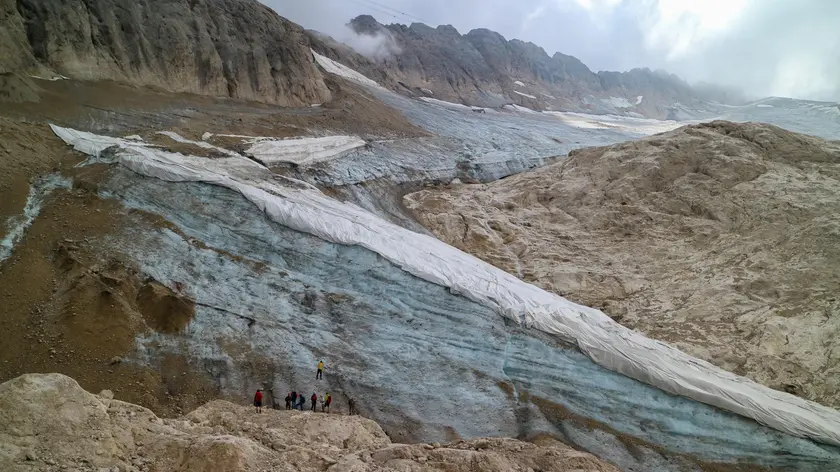 Il ghiacciaio della Marmolada è in sofferenza