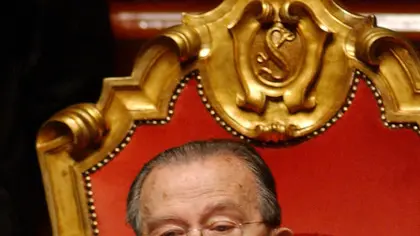 29/04/2008 XVI LEGISLATURA ELEZIONE DEL NUOVO PRESIDENTE DEL SENATO. NELLA FOTO IL SENATORE A VITA GIULIO ANDREOTTI