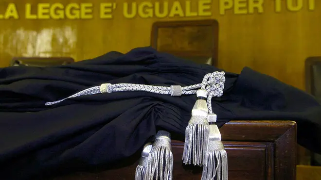 Un'aula di tribunale in un'immagine d'archivio.